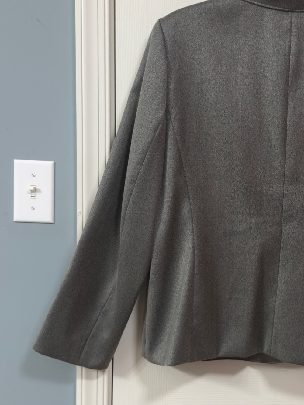 Kasper Gray Three-Button Business Blazer Jacket Plus Size 18 Office Wear Church - Picture 11 of 16